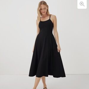 PACT fit & flare midi dress